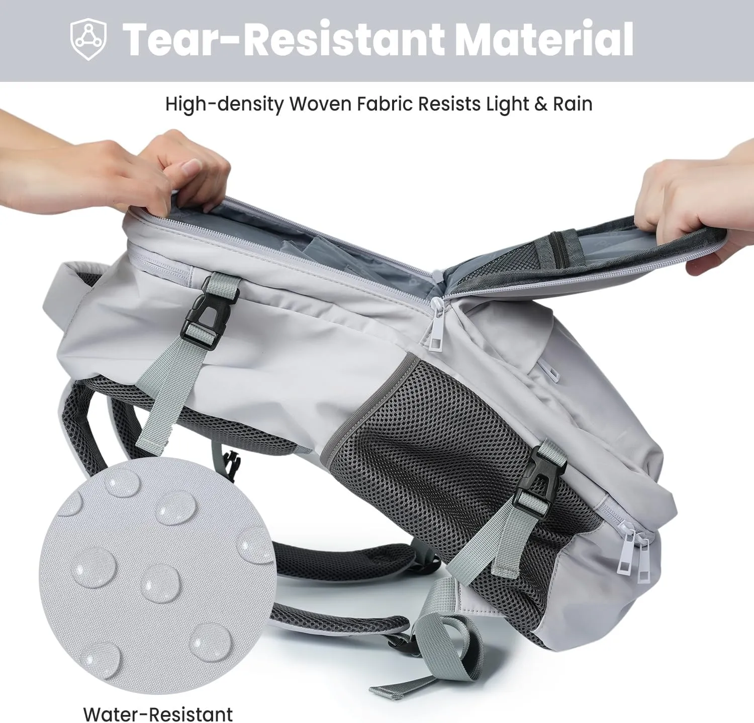 35L Travel Backpack | 180 All-Open Design | Multi-Pockets | Airline Approved Carry on |15.6 inch Laptop Compartment | USB Port |Perfect for Travel Business College Bookbags |Men Women, Grey
