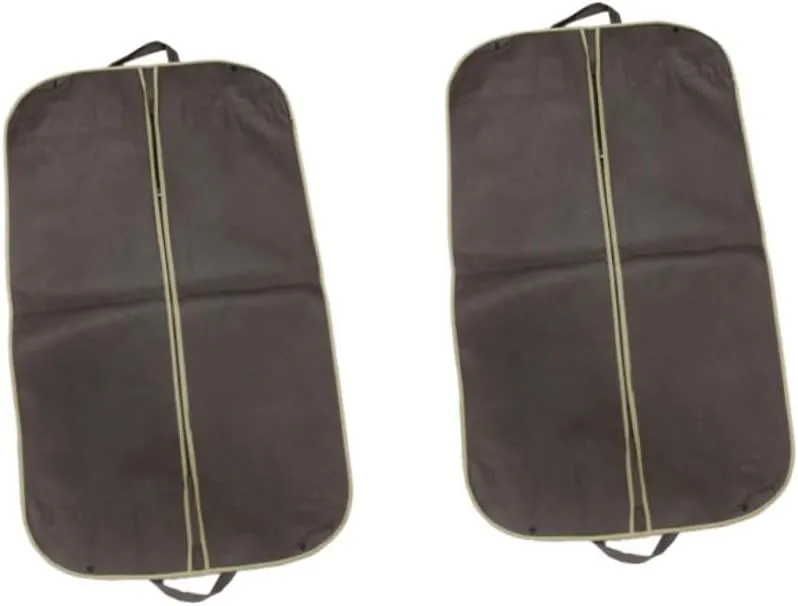 ABOOFAN Garment Bag Zipper 2pcs Suit Storage Bag Non-woven Fabric Cover for Formal Dress Travel-friendly
