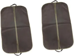 ABOOFAN Garment Bag Zipper 2pcs Suit Storage Bag Non-woven Fabric Cover for Formal Dress Travel-friendly