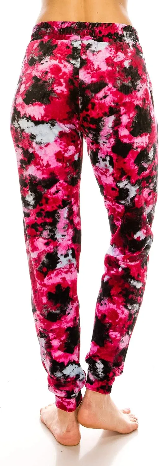 ALWAYS Women's Velvet Velour Joggers - Basic Premium Soft Stretch Warm Winter Sweatpants