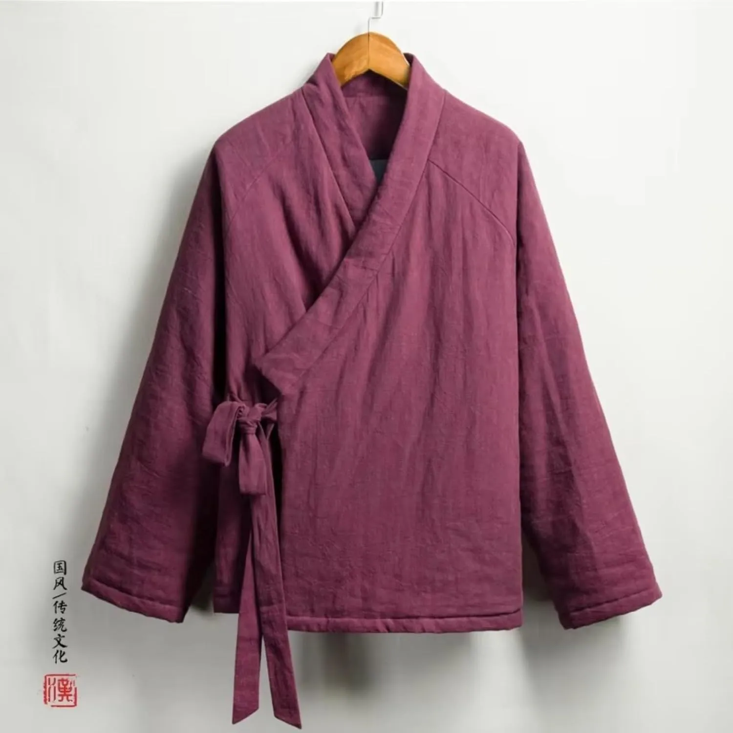 Autumn Winter Chinese Traditional Cotton Padded Jackets Men Vintage Jacket Ethnic Style Loose Thick Parkas Coat