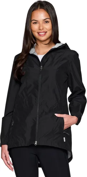 Avalanche Women's Casual Hooded Soft Shell Lightweight Rain Jacket With Pockets