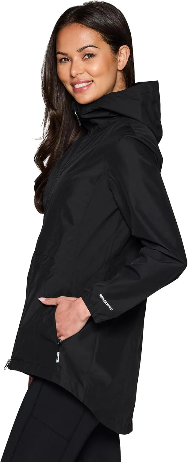 Avalanche Women's Casual Hooded Soft Shell Lightweight Rain Jacket With Pockets