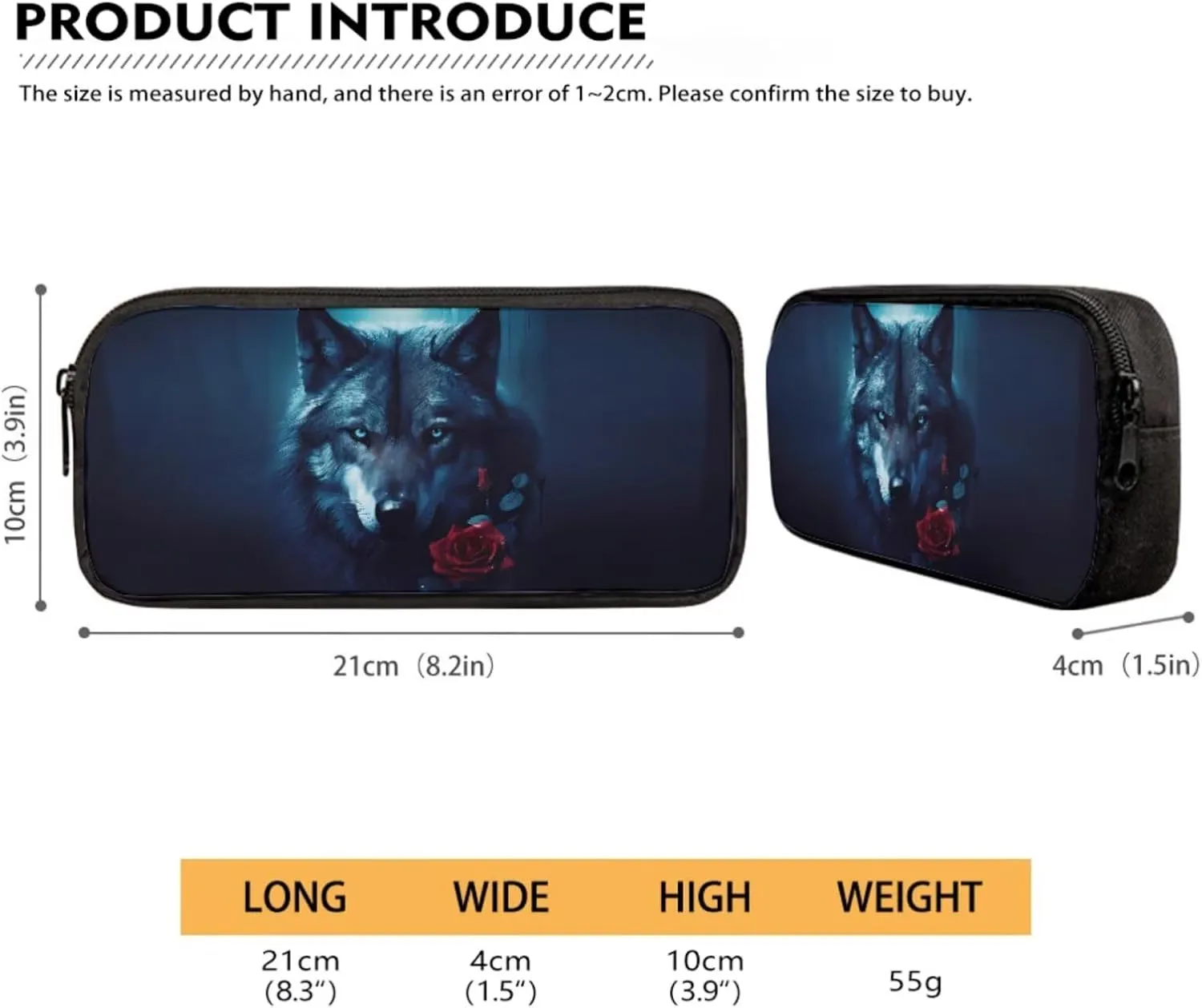 Aztec Tribe Wolf Rose Pattern 4Pcs School Bags Set for Boys Girls Large Capacity Backpack and Lunch Box Set with Water Bottle Holder Bag Pencil Case Student Bookbag