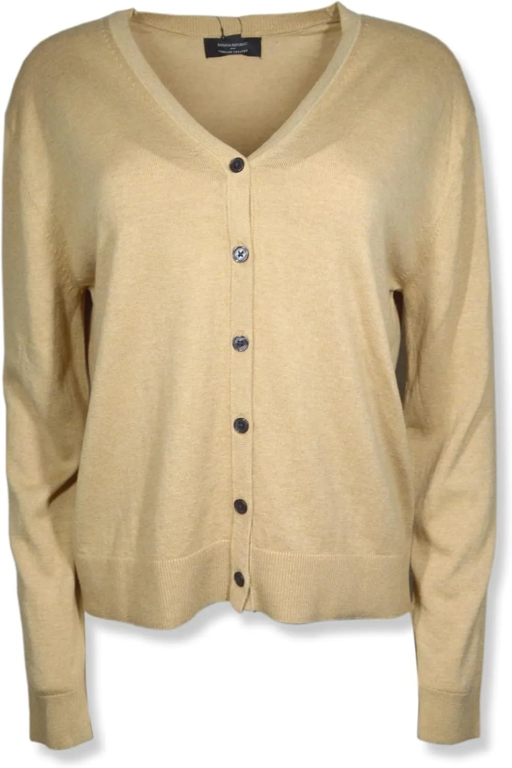 Banana Republic Womens 480183 V-Neck Cardigan Soft Knit Forever Sweater,