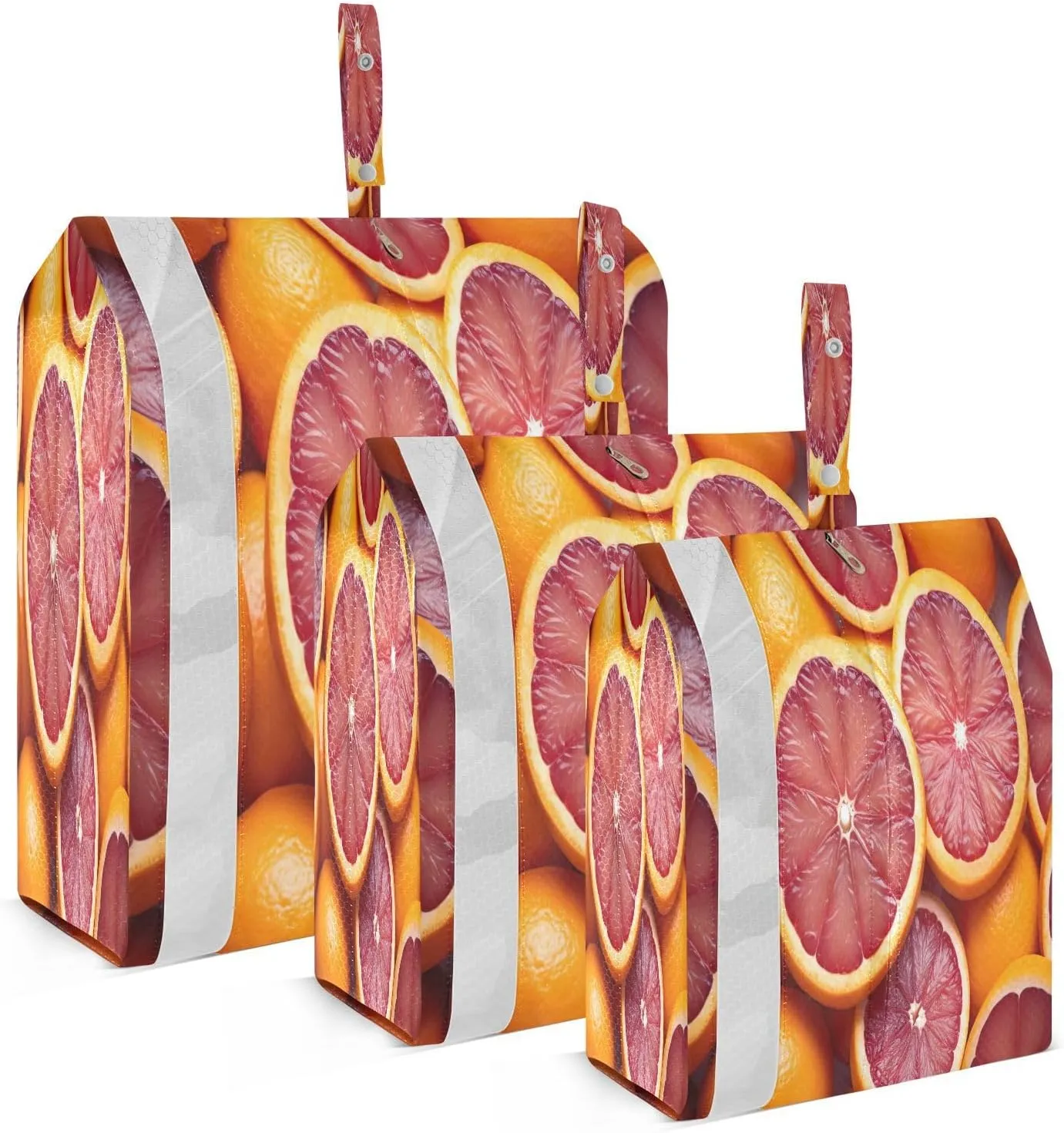 Blood Orange Slices Packing Cubes for Travel 3 Set Compression Packing Cube Luggage Cubes for Vacation Clothes