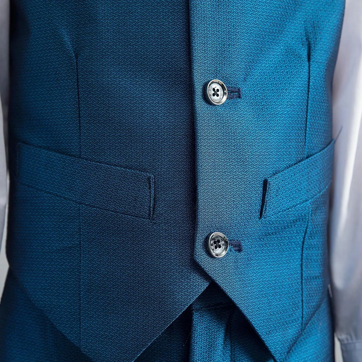 Boys Suit Formal Kids Wedding Outfit 3 Piece Slim Fit Boys Suit Vest Pants Shirt Set with Tie