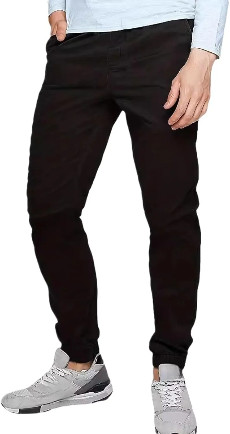 Casual Pants for Mens Cargo Fashion Overalls Slim Fit Lightweight Sweatpant Tether Leg Straight Comfy Fall Trousers