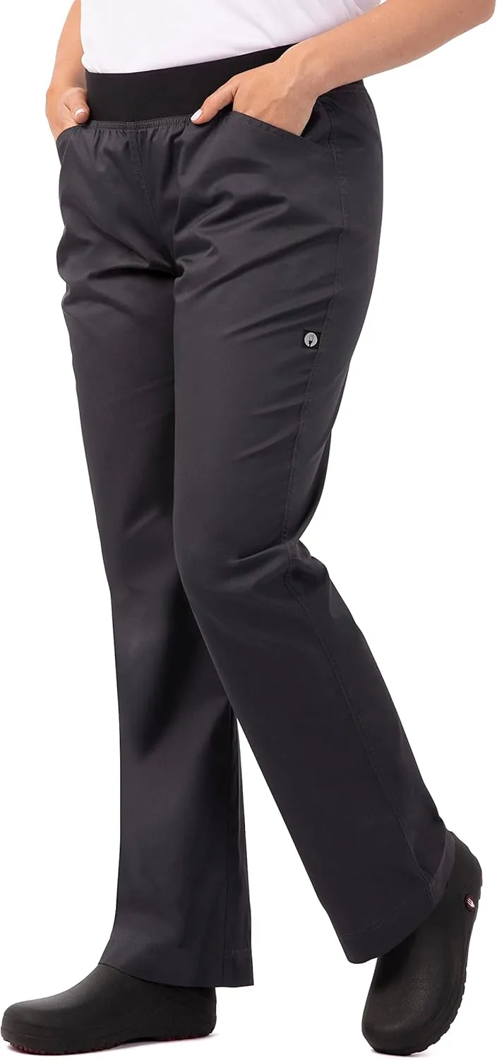 Chef Works Women's Lightweight Slim Chef Pants
