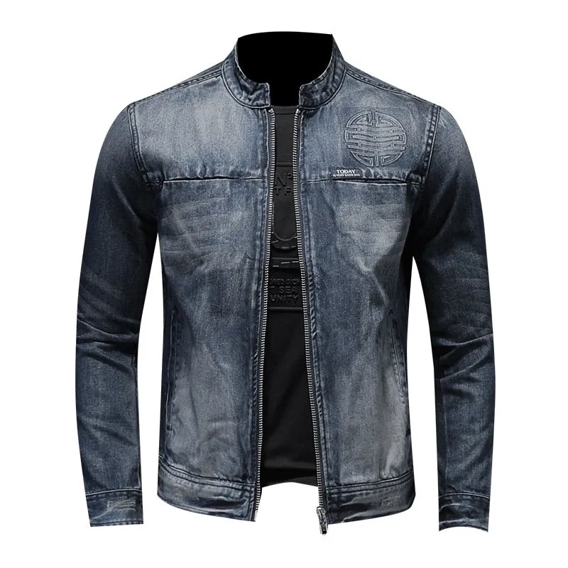 Collar Denim Jacket