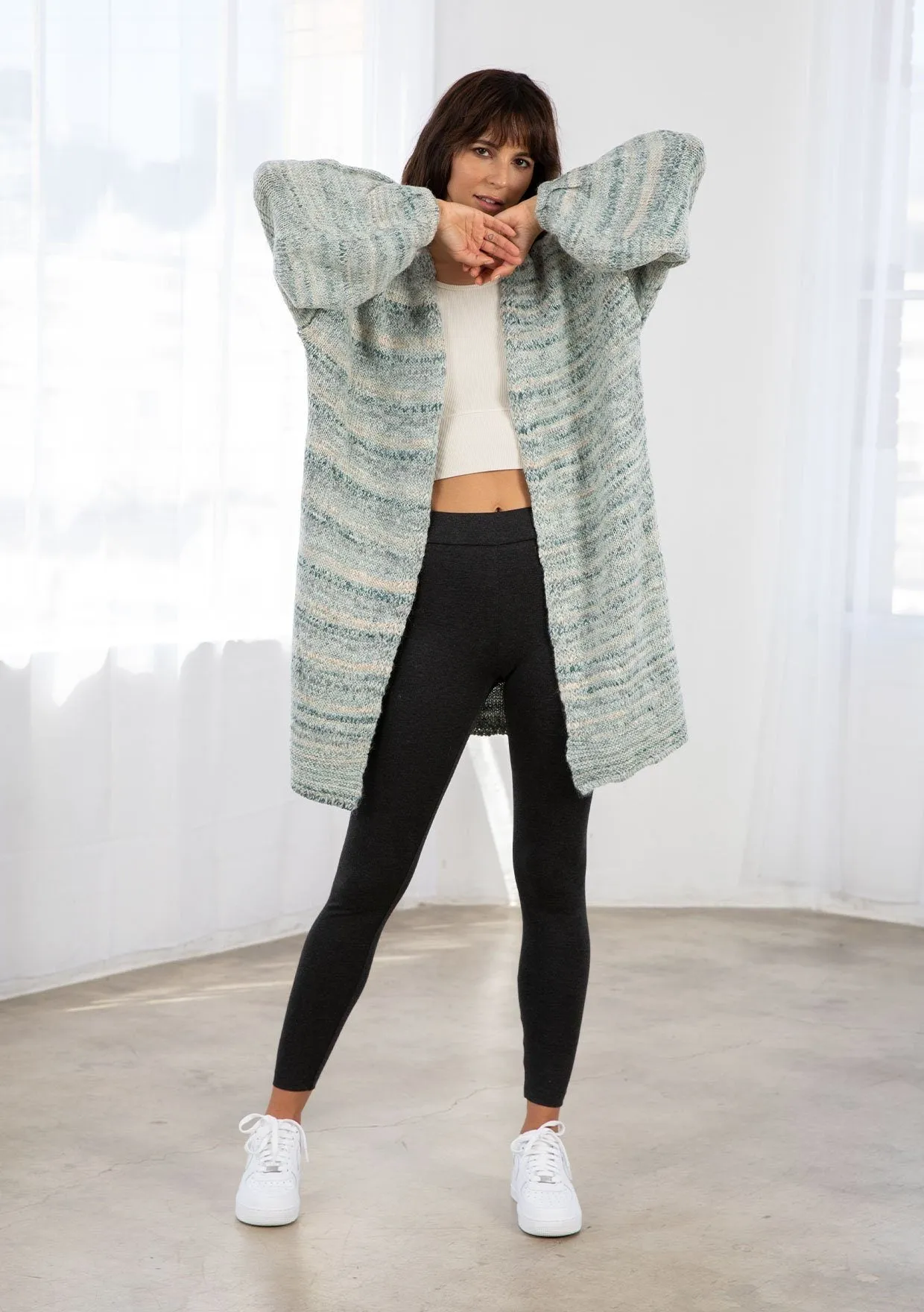 Cozy Up Melange Knit Cardigan