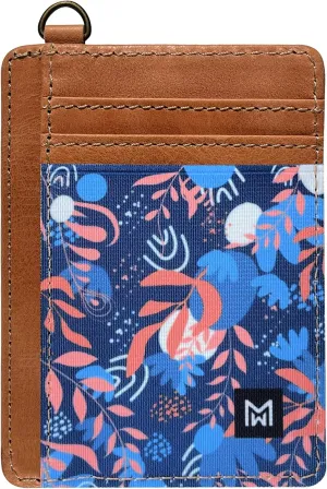 Credit Card Holder Wallet for Women Slim Minimalist Wallet RFID Blocking Leather Wallets Elastic Front Pocket Wallet for Women