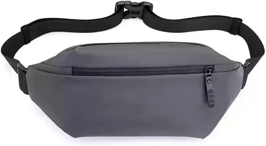 Crossbody bag for men and women, minimalist chest and shoulder bag, waterproof and lightweight travel and leisure bag (dark blue)