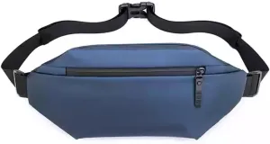 Crossbody bag for men and women, minimalist chest and shoulder bag, waterproof and lightweight travel and leisure bag (dark blue)