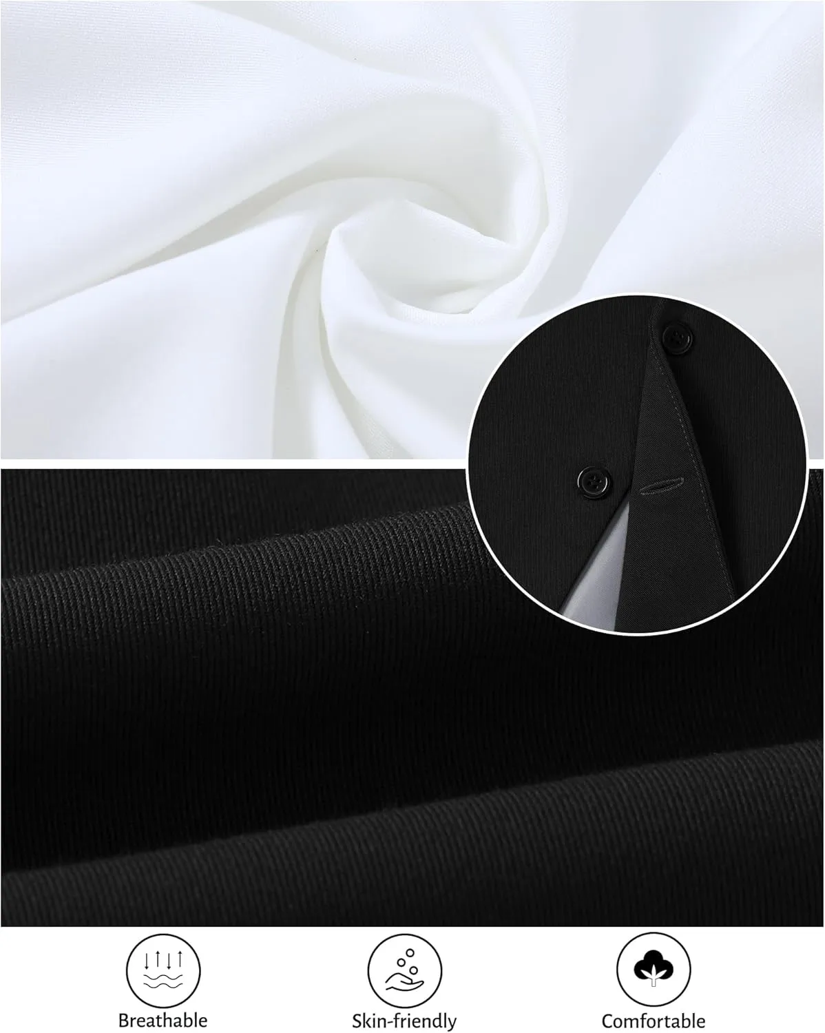 DISAUR Boy Suits 5 Pcs Slim Fit Suit Including Vest Pants Dress Shirt Bow Tie and kerchief for Formal Occasions 6-10 Years