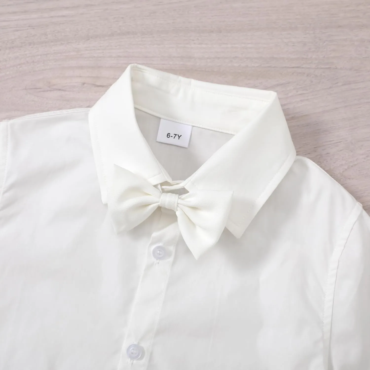 DISAUR Boy Suits 5 Pcs Slim Fit Suit Including Vest Pants Dress Shirt Bow Tie and kerchief for Formal Occasions 6-10 Years