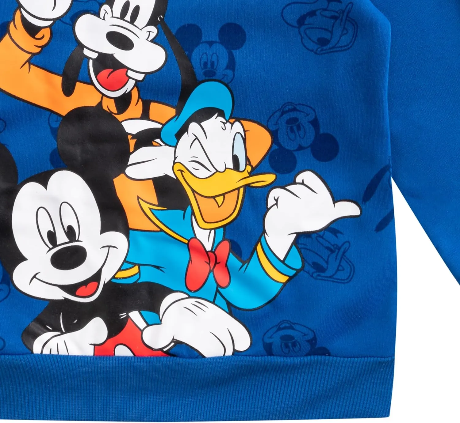 Disney Mickey Mouse, Goofy and Donald Duck Boys Pullover Hoodie for Toddler, Little and Big Kids