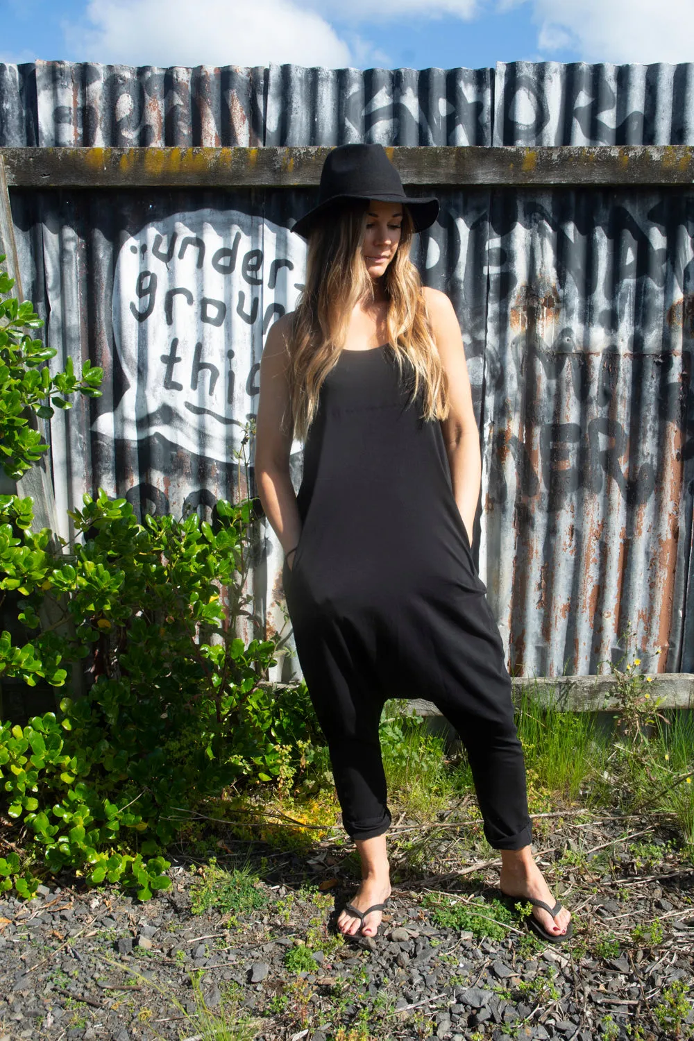 Drop Crutch Jumpsuit