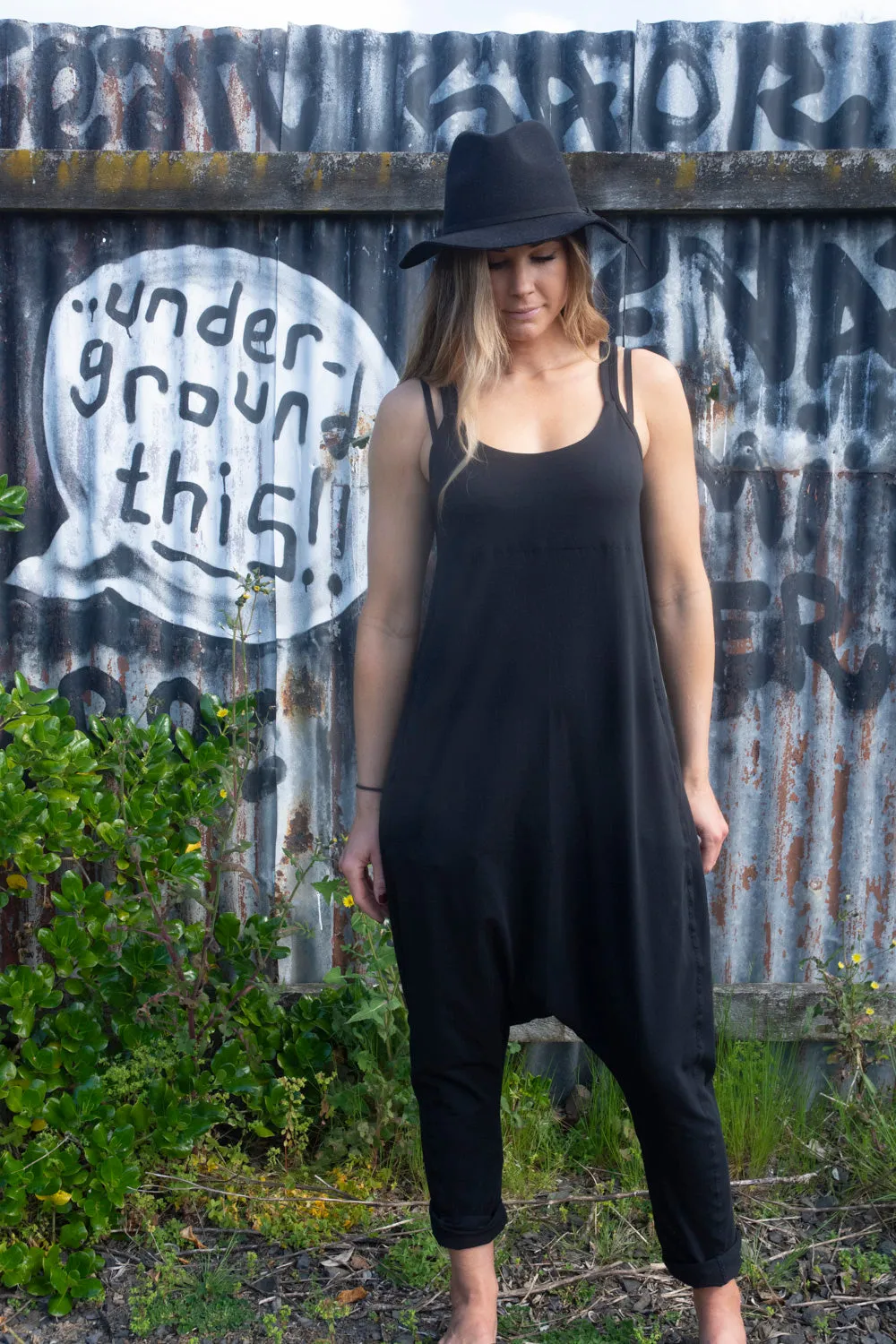 Drop Crutch Jumpsuit