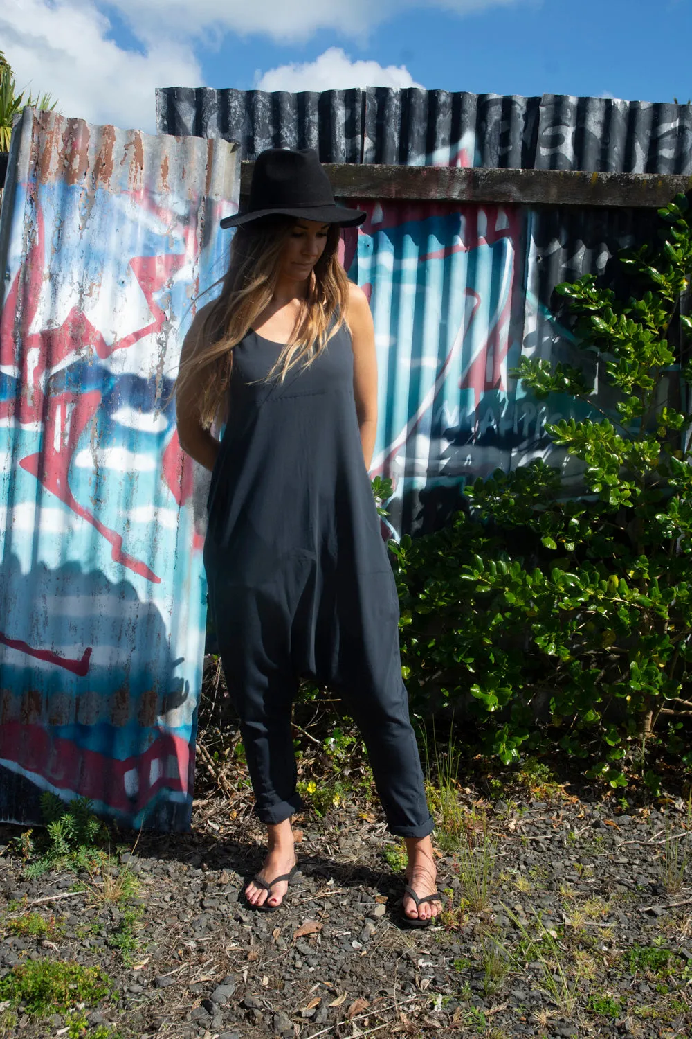 Drop Crutch Jumpsuit