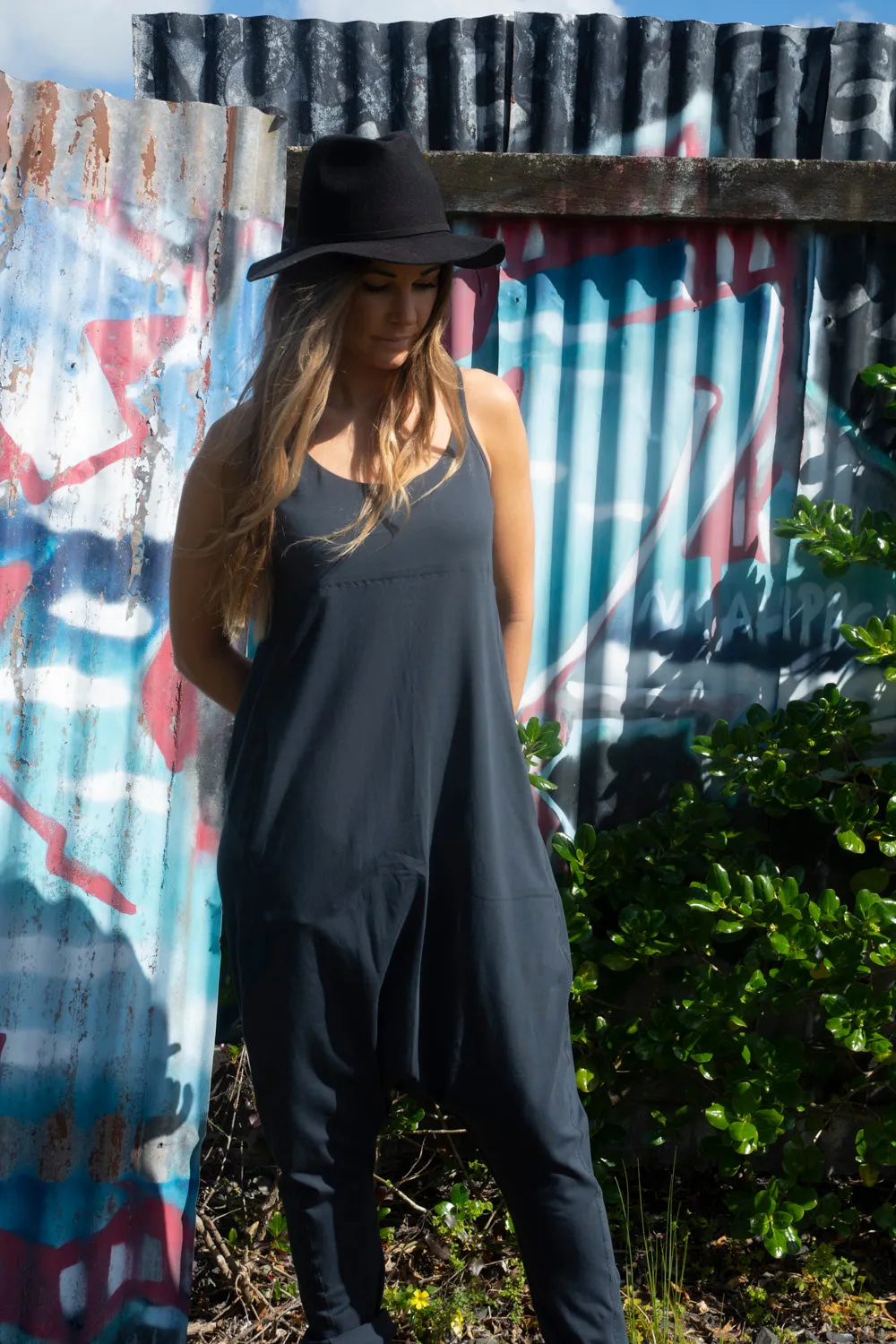Drop Crutch Jumpsuit