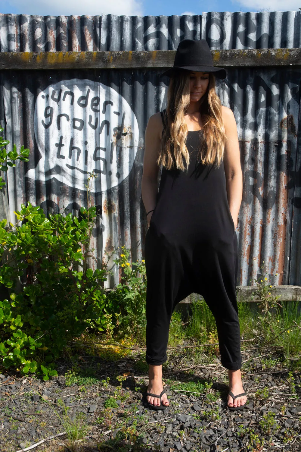 Drop Crutch Jumpsuit
