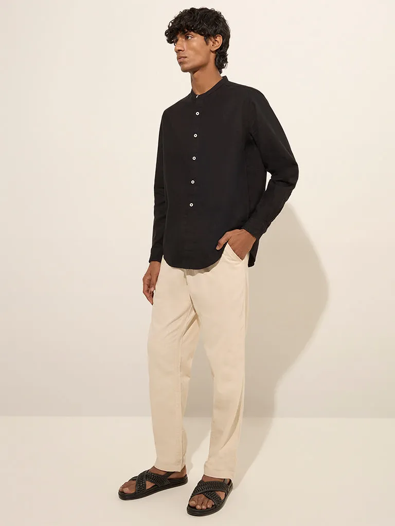 ETA Black Resort-Fit Cotton Shirt
