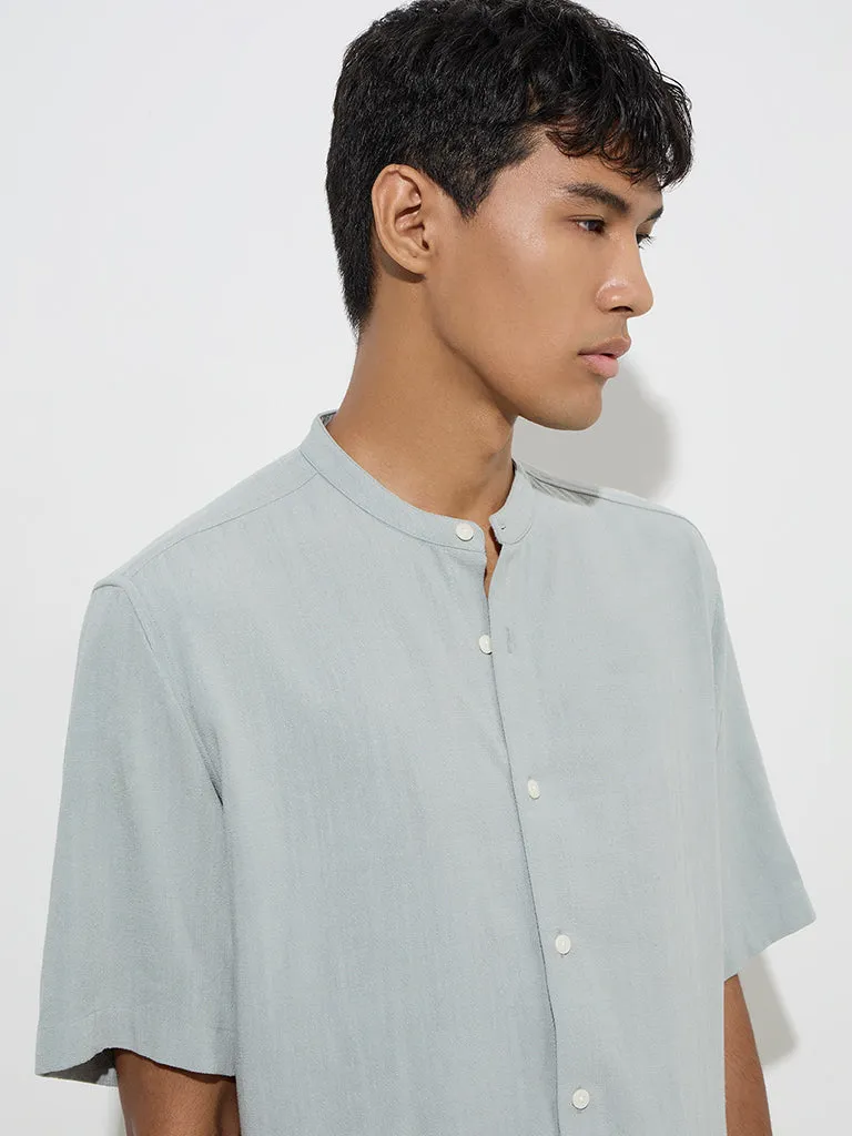 ETA Sage Solid Relaxed-Fit Cotton Shirt
