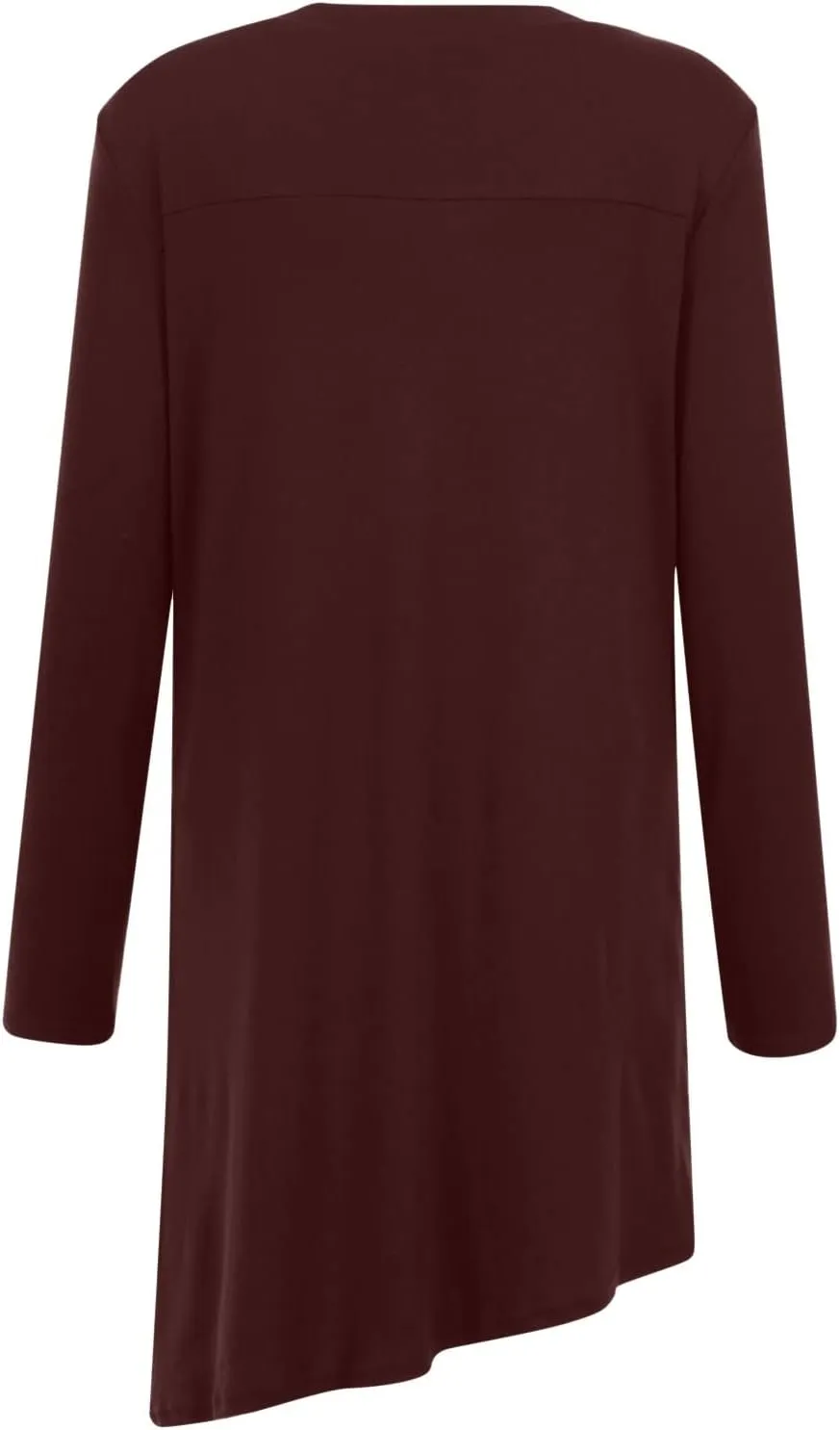 Fall Dresses for Women 2022, Women's Long Sleeve Scoop Neck Button Side t Shirt Casual Swing Loose Fit Tunic Dress