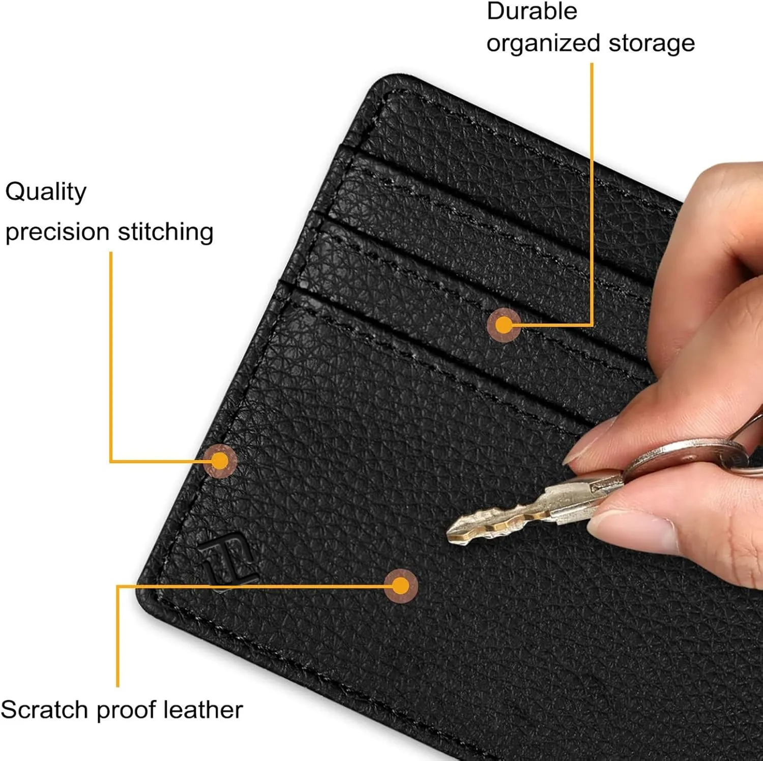 Fintie Slim Minimalist Front Pocket Wallet, RFID Blocking Credit Card Holder Card Cases with ID Window for Men Women