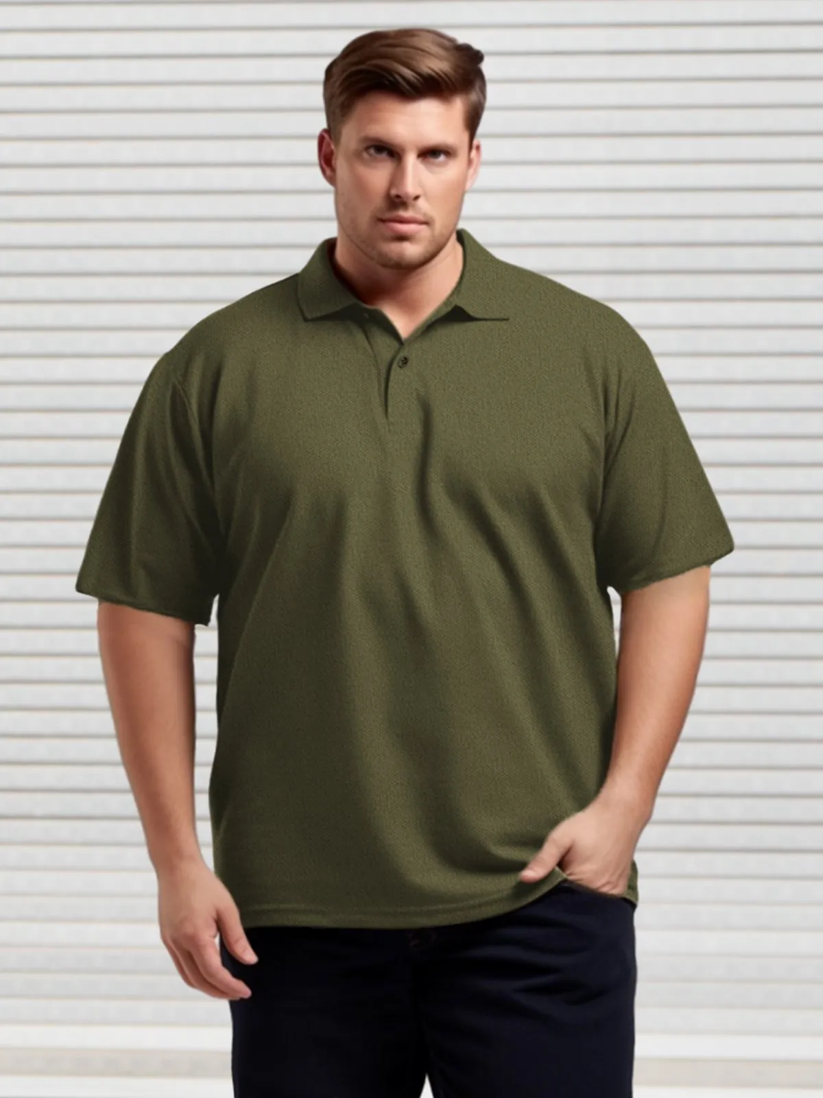 Fitursize Big & Tall Casual Comfortable Quick Drying Men's Polo Shirts