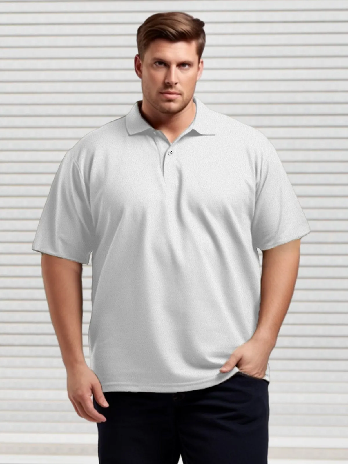 Fitursize Big & Tall Casual Comfortable Quick Drying Men's Polo Shirts