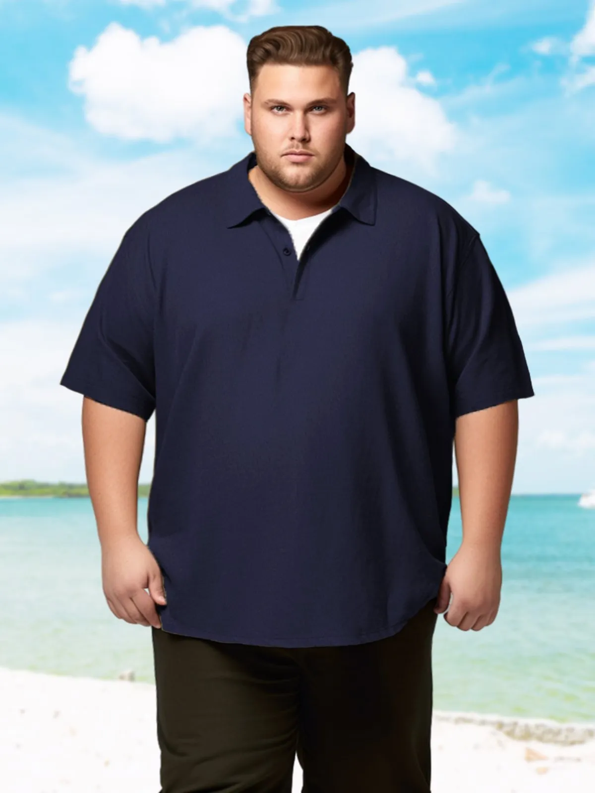 Fitursize Big & Tall Casual Comfortable Quick Drying Men's Polo Shirts
