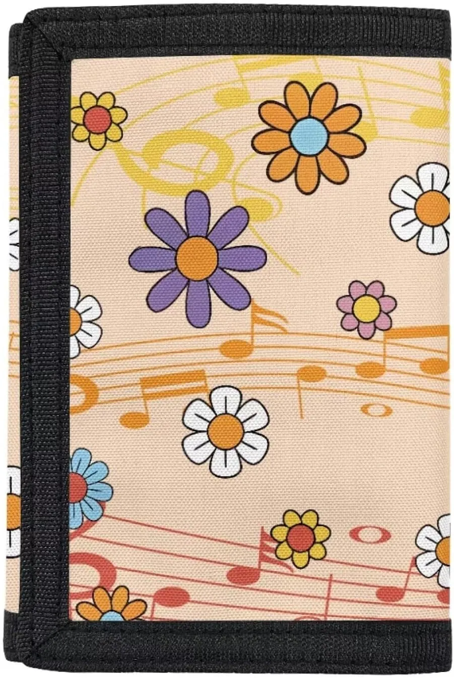 Flashideas Daisy Note Girls Wallet Tri-Fold Wallets Purse Minimalist Cute Kawaii Cool Designer Cartoon Fashion Credit Card Thin Purses Pouch Pouches Unique Gift for Kids