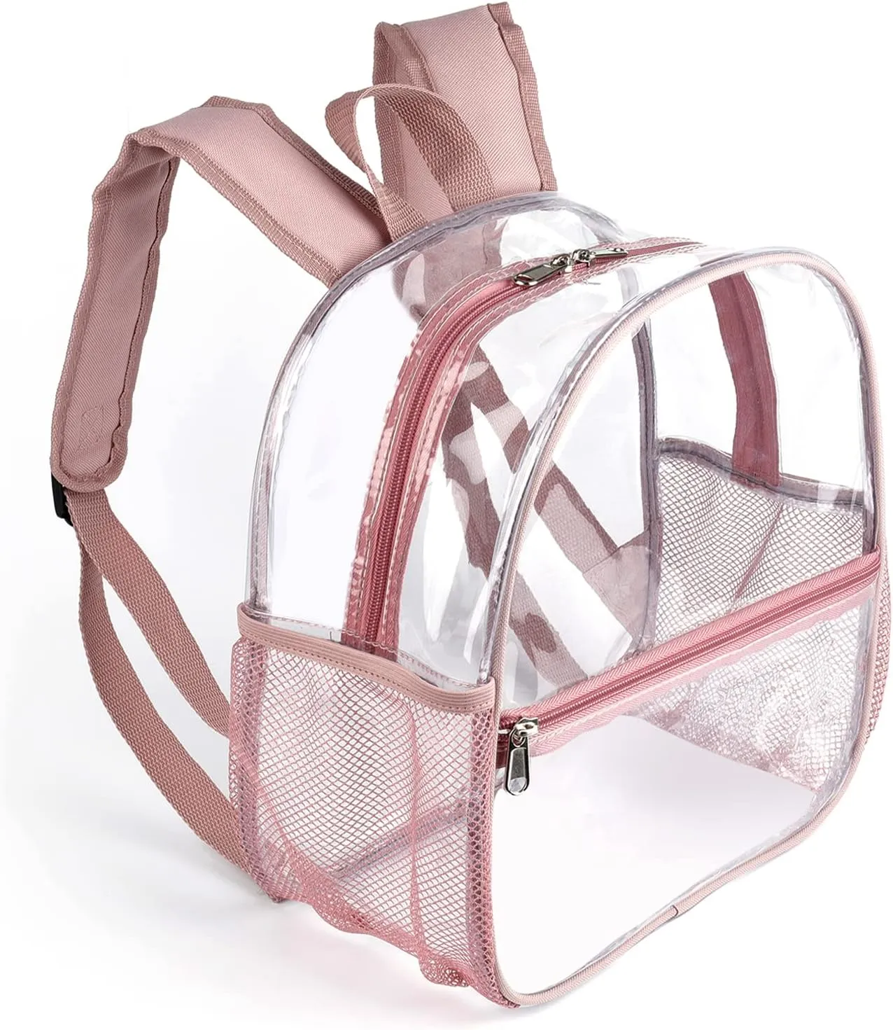 Fomaris Clear Backpack for Women and Girls 12x12x6 Stadium Approved Plastic Backpack for Stadium Events Concert Festival