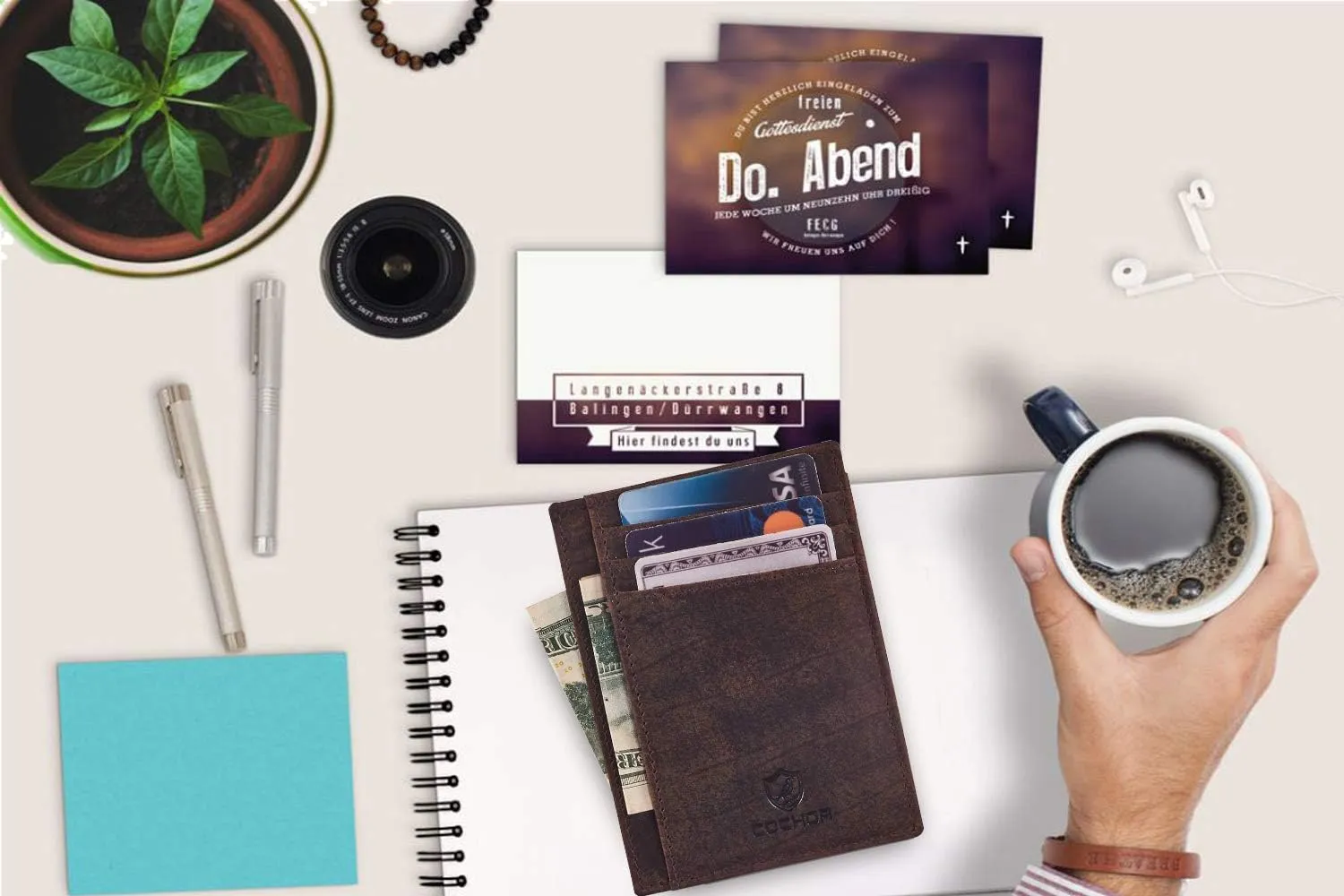 Front Pocket Wallet for Men Women Slim Minimalist Real Leather RFID Blocking Credit Card Holder