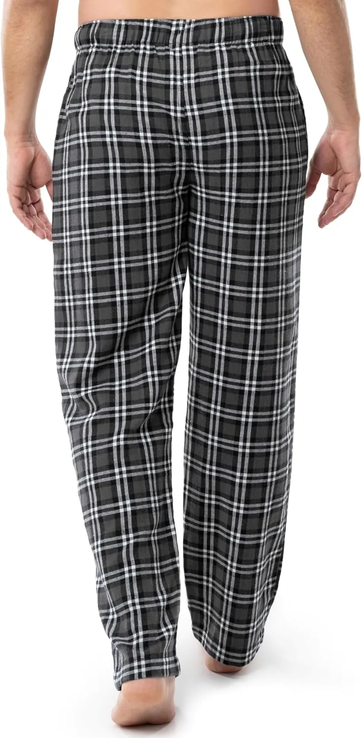 Fruit of the Loom Men's Soft Flannel Pajama Lounge Sleep Pant