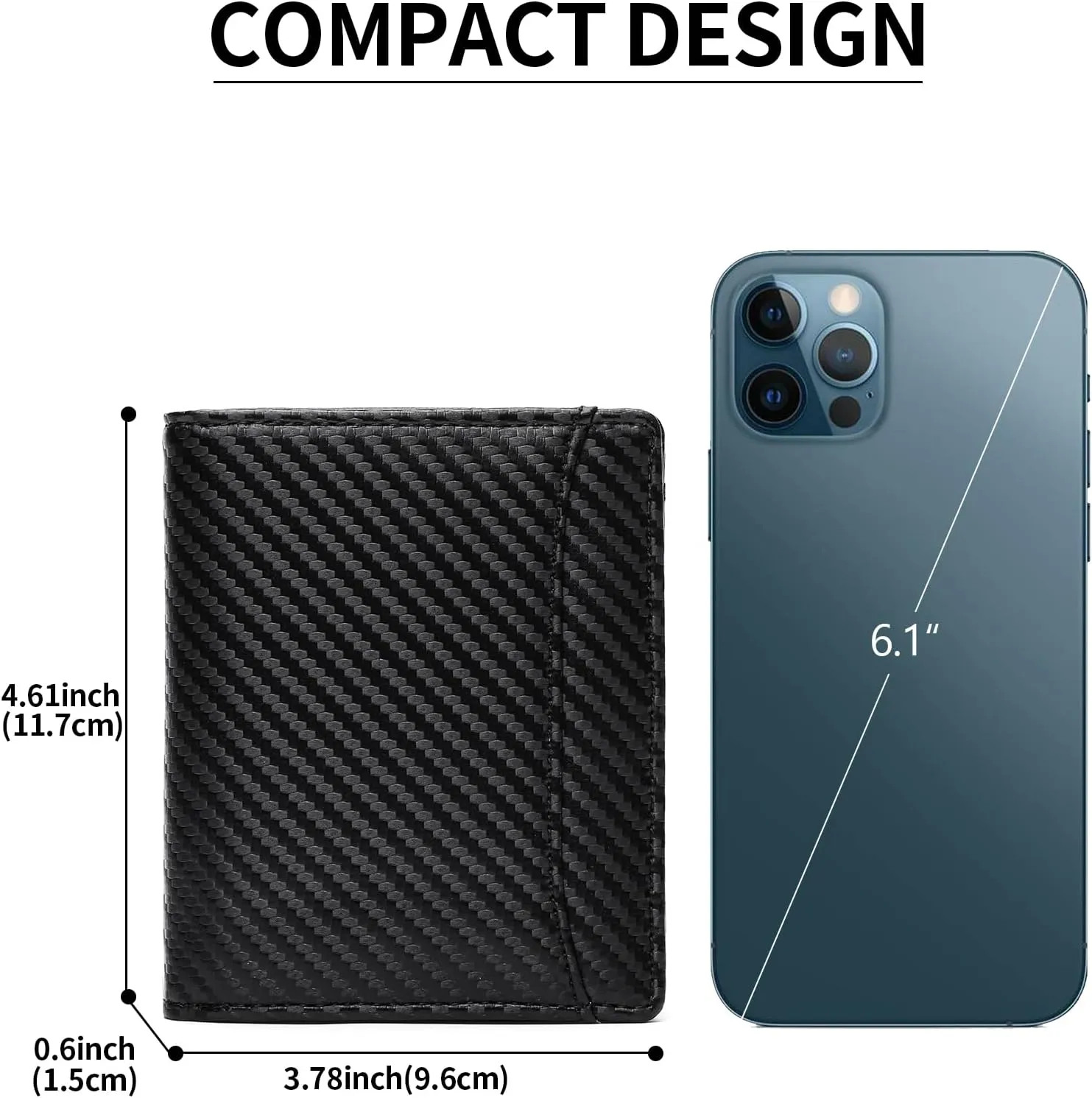 GAEKEAO Mens Wallet Slim Bifold RFID Blocking Thin Credit Card Holder Genuine Leather Minimalist Front Pocket Wallets for Men with Zipper Coin Pocket