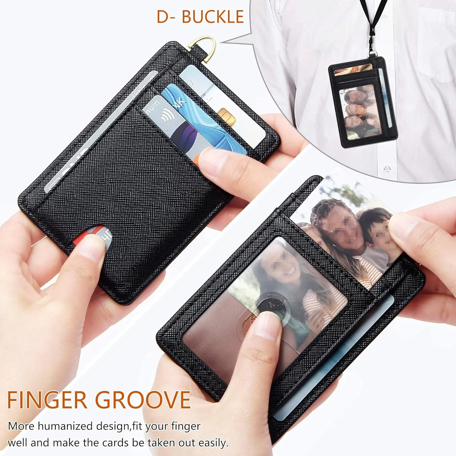 GEEAD Slim Minimalist Front Pocket RFID Blocking Card Holder Wallets for Men & Women, Small Credit Card Holder for Women
