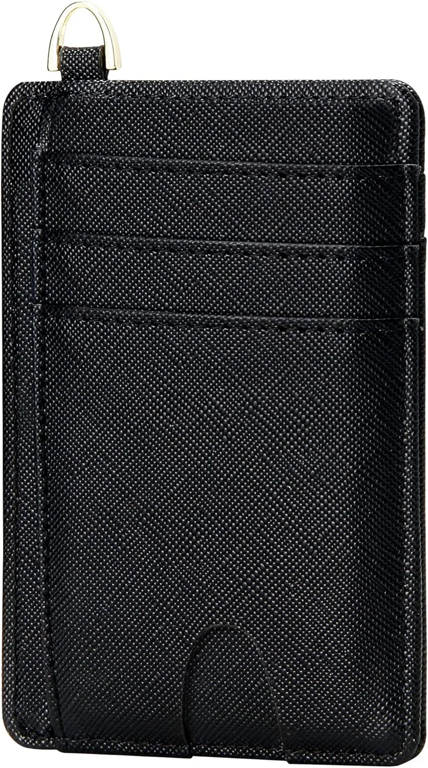 GEEAD Slim Minimalist Front Pocket RFID Blocking Card Holder Wallets for Men & Women, Small Credit Card Holder for Women