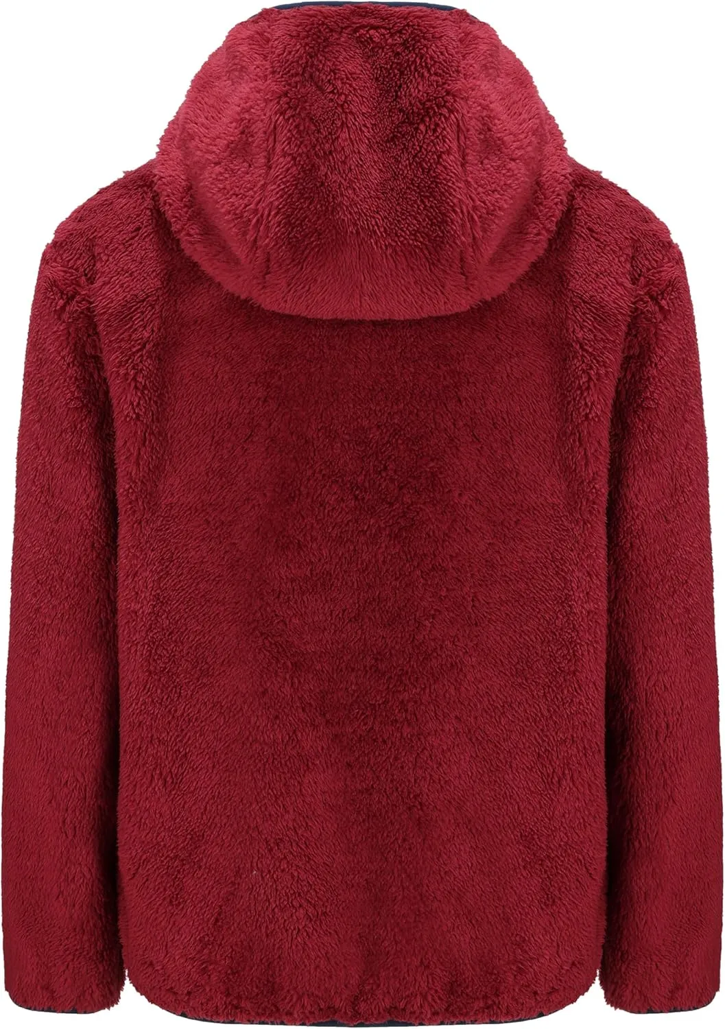 Girl's Jacket Kids Full Zip Ultra Soft Sherpa Fleece Hoodie Sweatshirt