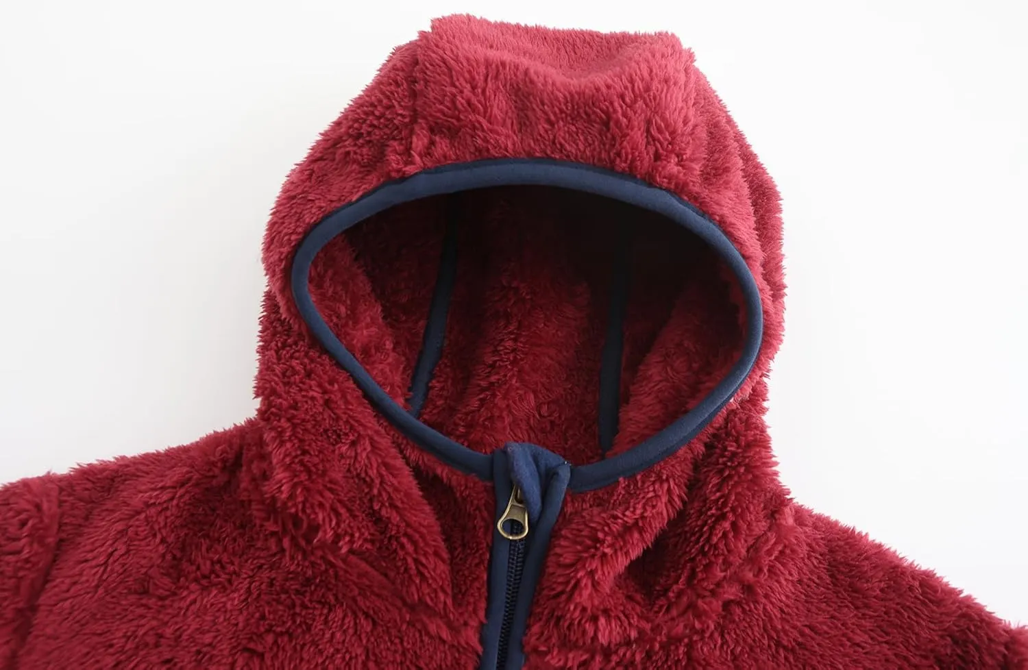 Girl's Jacket Kids Full Zip Ultra Soft Sherpa Fleece Hoodie Sweatshirt
