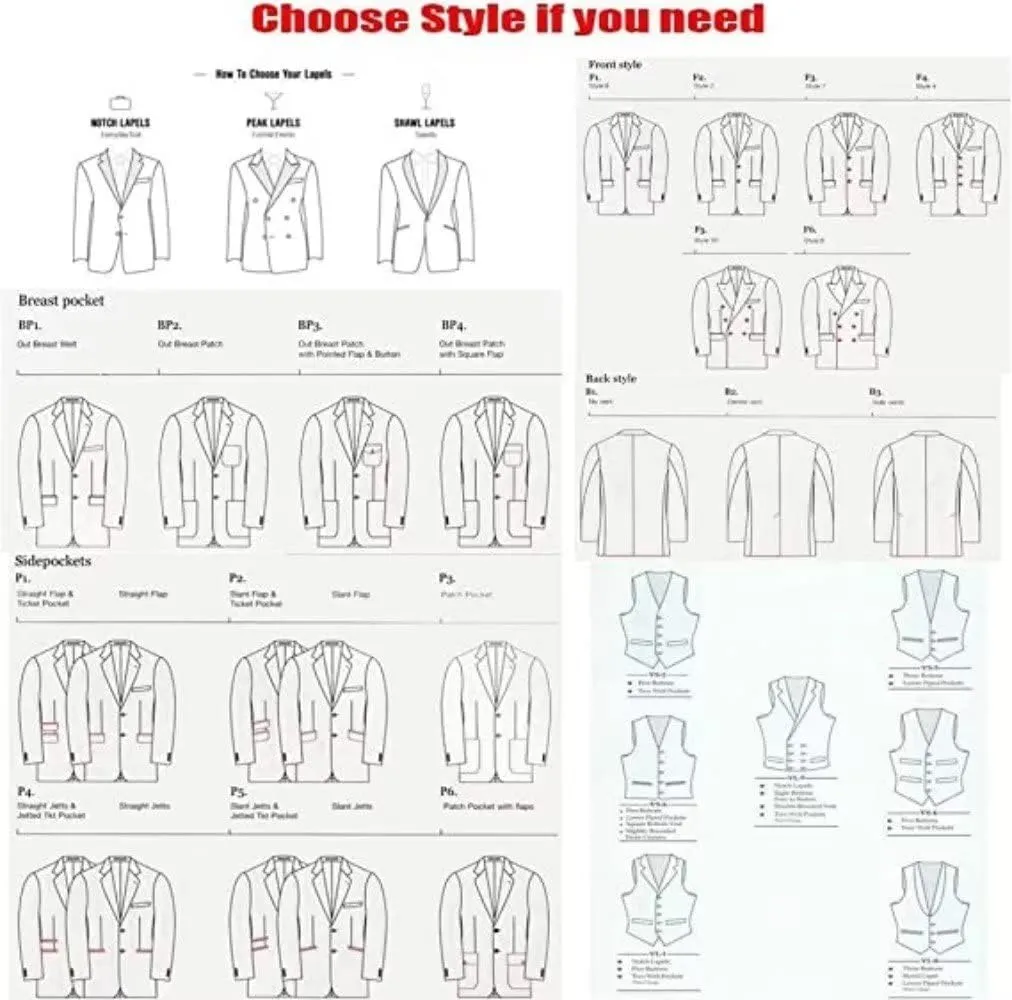 HZUOU Casual Patchwork Men Suits 2 Pieces Shawl Lapel Business Suits Party Prom Double Breasted Wedding Tuxedos HZH23