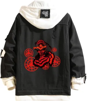 ISaikoy Anime Date A Live Denim Jacket Long Sleeve Jeans Sweatshirt Sweater Hoodie