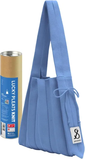 JOSEPH & STACEY Lucky Pleats Knit BagSolid S | Sustainable Foldable Women's Tote Bag | Lightweight Minimalist Everyday Bag