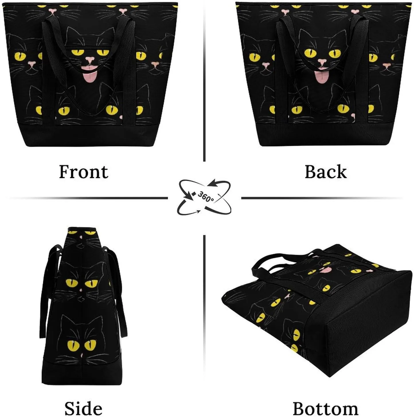 Large Thermal Shopping Tote Bag Travel Friendly Fashion Handbag Commuter Bag