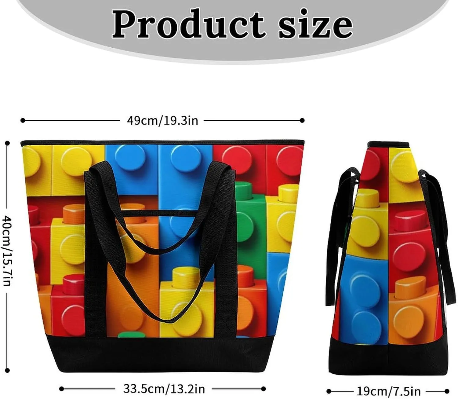 Large Thermal Shopping Tote Bag Travel Friendly Fashion Handbag Commuter Bag