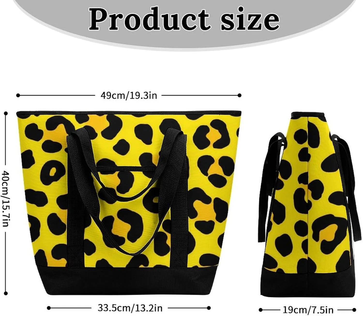 Large Thermal Shopping Tote Bag Travel Friendly Fashion Handbag Commuter Bag