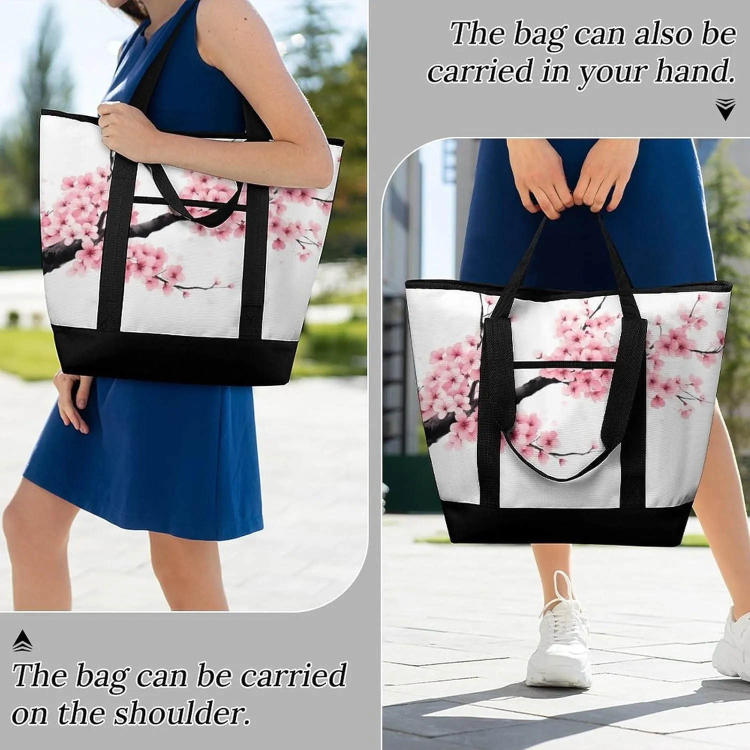 Large Thermal Shopping Tote Bag Travel Friendly Fashion Handbag Commuter Bag