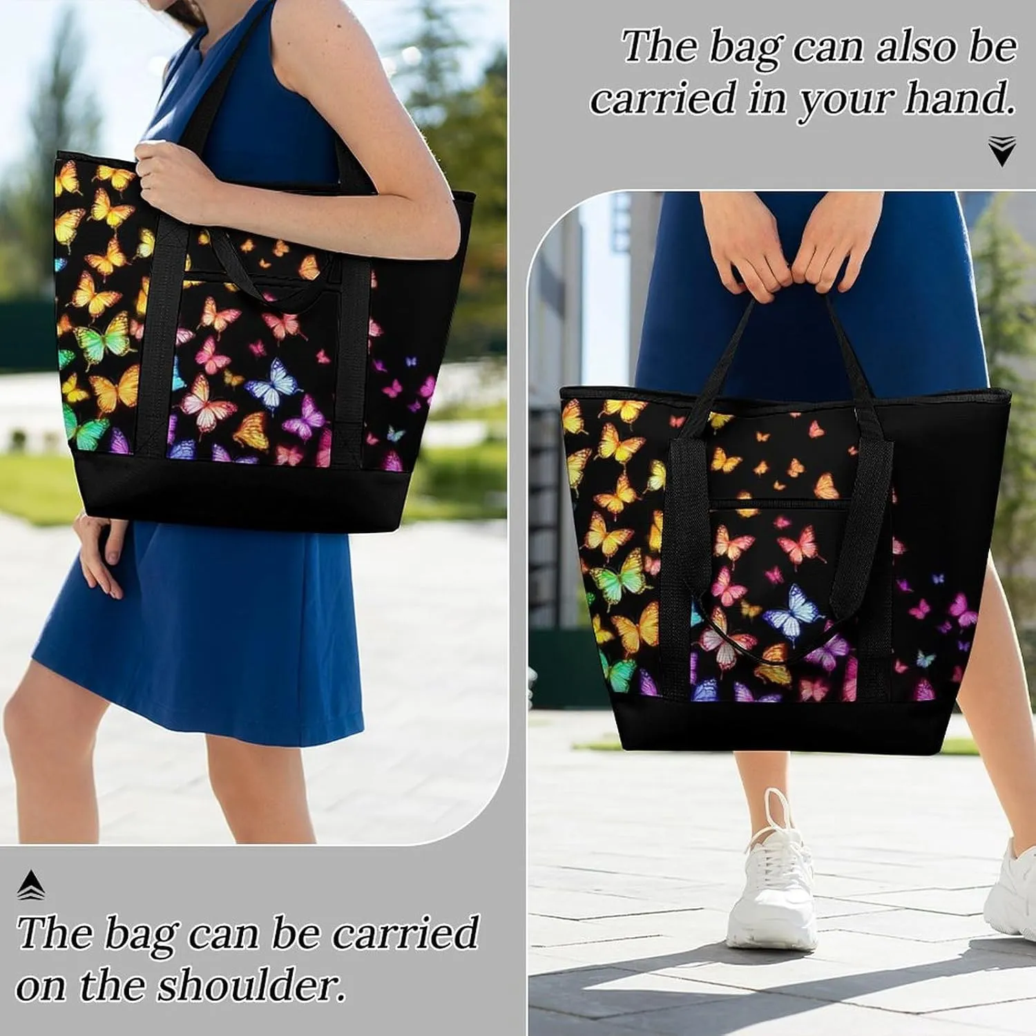 Large Thermal Shopping Tote Bag Travel Friendly Fashion Handbag Commuter Bag